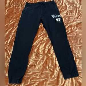 Pro Standard Mens Black Waist Brooklyn Nets Jogger Pants Size L SEE DESCRIPTION